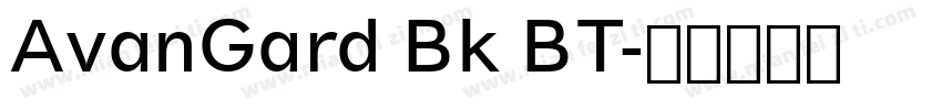 AvanGard Bk BT字体转换